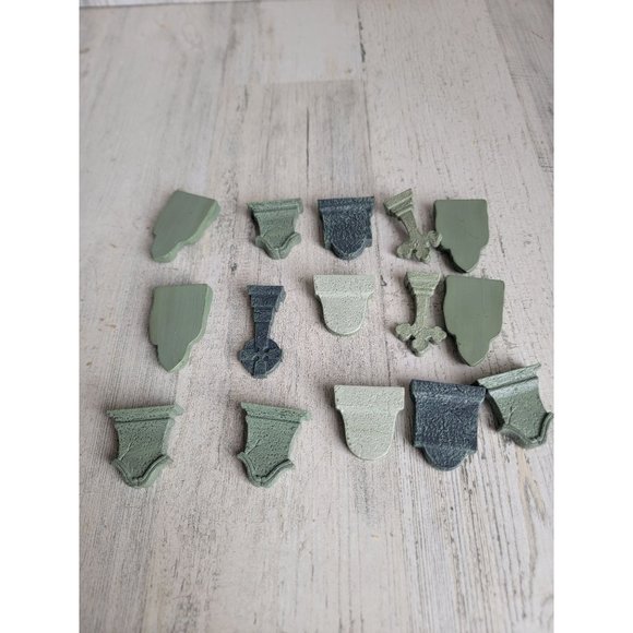 Dept 56 graveyard tombstones set cross Halloween Rip - Picture 8 of 10